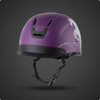 Jodinėjimo šalmas Apsauga nuo smūgių Jodinėjimui Reguliuojamas smakro dirželis Purple M gray