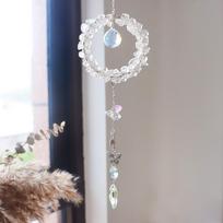 Super Quality Crystal Suncatcher Various Crystal Round Suncacther Car Hanging Carystal Dreamcatcher Perfect Gift (as the picture,22cm  8.7 inches  length)