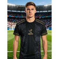 Mexican Men's Football Training Breathable Sports T-Shirt - Round Neck Casual Fitness Top S