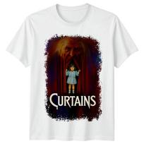 Užuolaidos (1983 m) Filmo plakato įkvėpti unisex marškinėliai Retro 80-ųjų Tee XXXL
