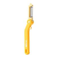 Multi-Function Vegetable Peeler 3-in-1 Peeling Slicing Grating Tool Stainless Steel Fruit Potato Peeler for Kitchen Ergonomic Essential Cooking Gadget geltona