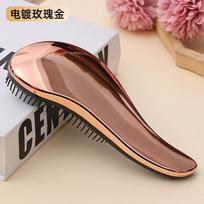 Rose Gold Detangling Hair Brush - -Static, Volumizing, Portable for Smooth, Frizz-Free Hair and Gentle Scalp Massage One Size