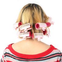 Plastic Material Hair Curler Rollers Large Grip Design Hair DIY Tools  For Long Hair