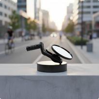 2 Pieces Handlebar End 360Degree MirrorDegree Adjustable Bike Rear View Mirror WideAngle for