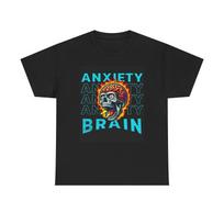 Nerimo smegenų grafinis marškinėlis Retro Unisex sunkaus medvilnės marškinėlis XXXXL