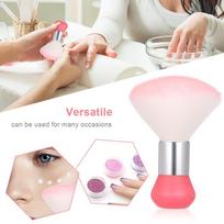 Pink Color Nail Dust Brush Soft Barber Neck Brush Neck Duster Brush  For Hair Cutting