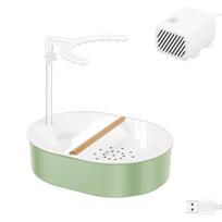 Circulation Bird Bath with Rain Shower Spray for Small Birds One Size