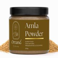 Orrané Amla Powder 200g Pure Indian Gooseberry for Eating, Drinking & Beauty | Vitamin C Rich Amla Powder Support Hair Growth, Skin Glow, Digestion,