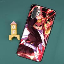 Kyojuro Rengoku dėklas Samsung Galaxy S21 S20 FE S22 Ultra S8 S9 S10 e Note 10 Plus Note 20 Ultra Coque Galaxy S8 black