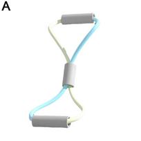 Resistance Bands Yoga 8 Word Tension Device Back Training Arm Open Fitness Rope Neck Exercise Stretch Equipment Belt Silico