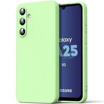 Protective case - BOOLING - for Samsung Galaxy A25 5G - Soft silicone - Slim - Shockproof žalia