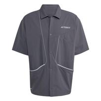 Adidas Terrex Xploric Aeroready Series Outdoor Quick-Dry Polo Shirt Men Shirts Dark-Gray JW4831 S
