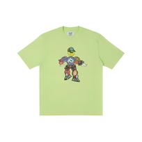 Palace X Pezlondon Collaboration Pez Pezman T-Shirt Cartoon Graphic Print Crew Neck Short Sleeve T-Shirt Unisex Tops Green P21TS126 M