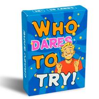 Card Game - Who dare to try ! 50 Sheets Interactive Cards New Board Game Fun Friends Family Party Game Toy for Teens Adults
