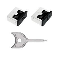 USB prievado saugos įrenginys Įrankių nereikalaujantis Kompiuterio sąsajų užraktas Metalinis raktas Apsauga nuo dulkių Duomenų privatumo apsauga black