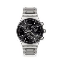Swatch CARBONIUM DREAM Naujas Irony Chrono YVS495G Pilkas Vyriškas Laikrodis, pilka spalva