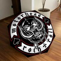 1pc Motorhead Logo Automatic Umbrella | Portable Foldable 8-Rib Manual Open, Cute Halloween & Christmas Gift for Outdoor, Casual Accessory, Durable Ca
