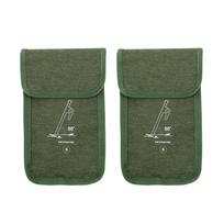 2Pcs Oxfords Cloth Tent Stake Bag Outdoor Camping Ground Nails Bag Portable Ground Nails Storage Bag for Tent Peg XL black