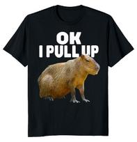 NEW LIMITED Ok I Pull Up Capybara Funny Novelty Tee XXL