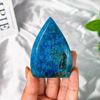Blue Phosphorus Water Droplet Ornament Themed Healing Feng Shui Crystals Safe Packaging Crystal Crafts 0-50g