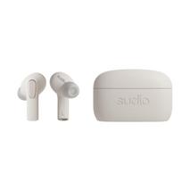 SUDIO E3 Wireless Headphones with Microphone iOS Android Compatible IPX4 ANC Noise Cancelling Multipoint (White) In-Ear (Bluetooth 5.3 / / & / balta
