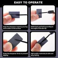 2/4Pcs Dart Sharpening Stone Mini V-Shape Dart Sharpening Steel Darts Tips Point Keep Steel Needle Sharp Tool 2Pcs