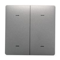 For Tuya Zigbee Smart Wall Switch 1/2/3/4 Gang Without Neutral Mechanical Key New Technology for Alexa Google Home EU Version (Grey,Eu Standard&1 Gang) pilka