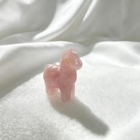Natural Crystal Horse Statue, Feng Shui Jade Carving Decoration, Gemstone Horse Ornament for Home Office (Pink,One Size) rožinė