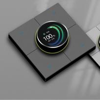 Tuya 3.5 Inch Smart Wall Switch UK Standard Wifi Connectivity  UK Standard Wall Switch Smart Features (as the picture,86mm*86 mm&Uk Standard)