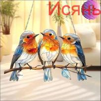 Birds, Acrylic Suncatcher, Ornaments, Cute Suncatcher, Window Hanging One Size