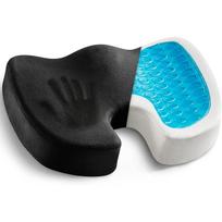 Slow Rebound Memory Foam Orthopedic Pillow Gel Seat Cushion Extra Thick Butt Support Removable Cover Velvet Luxury Back Support 54*35*7cm juoda