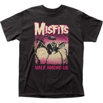 The Misfits Bat-Rat-Spider Unisex T-Shirt Music Classic Concert Band Tee New Black S