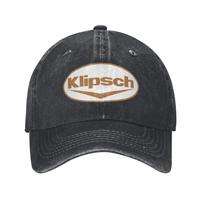 Klipsch 7 Dakimakura Washed Denim Cap Casual Baseball Caps Adjustable Hat Summer Unisex Baseball Hats One Size