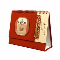 Horse Theme Desk Calendar, Artistic Monthly Planner, Corporate Culture Table Decor,