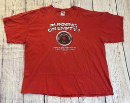 Kerusso T Shirt Running On Empty Christian Religion Gildan Size 2XL John 10:10 XXXL