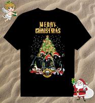 Guns N Roses Merry Chrismas T-shirt Cotton For men Women All Sizes VN2485 S