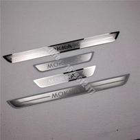 Q19For Vauxhall Opel Mokka X 2013-2019 2020 Car Accessories Door sill scuff plates thresholds protector car Stickers Welcome Pedal sidabras