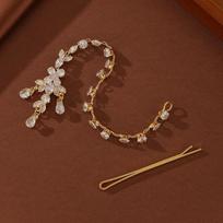 New Fashion Gorgeous Water Drop Crystal Zircon Forehead Jewelry Indian Bridal Head Chain For Women Wedding Accessories