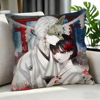 Game Silent Hill Cushion Cover Cushion Cover Set 4Pcs 50X50 45X45 40X40 Pillowcase Decorative Sofa Home Decor Peach skin 18*18(CM)-1Pcs