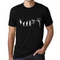 100% Cotton Men's T-Shirt Graphic Evolution of Basketball S juoda