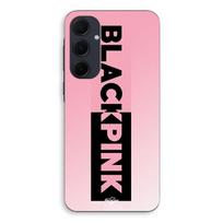 Phone case - MANIACASE - Samsung galaxy A55 - Silicone - Blackpink logo - Black and pink juoda