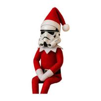 Kalėdos Sėdintis Stormtrooperis Lėlė Ornamentas Kolekcionuojamas Nykštukas Snoop ant Slenksčio Figūrėlė Naujovė Pliušinė Lėlė Statula Dovana Vaikams Suaugusiems balta