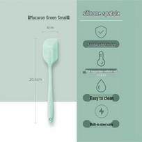 High-Temperature Resistant Silicone Spatula: Large Food-Grade Cake Scraper & Stir-Fry Tool