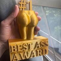 Best Ass Award Creative Best Boobs Award Ornament Funny Golden Trophy Resin Statue Naughty Hip/Breast for Home Party Decoration
