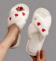 Women's Warm Indoor Fashionable Cotton Slippers 36 balta