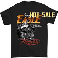 Screaming Eagle Biker Motorbike US Motorcycle TShirt 100 Cotton ONeck Summer Short Sleeve Casual Mens Tshirt Size S3XL S