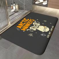 band A-Arctic Monkeys Floor Mat Soft Flannel Entrance Door Mat Non Slip Absorbent Bathroom Bedroom Floor Rug 40x60cm