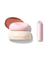 SHEGLAM Bounce Putty Pocket Lip Pot Velvet Matte Lip Gloss High Color Payoff Lip Stain with Brush Tangelo Twist -
