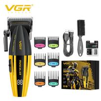 2026 VGR V-285 Hair Clipper with Personalized and Cool Body Powerful Hair Trimmer Multifunctional Hair Clipper Personal Protecti Smart Digital Display geltona