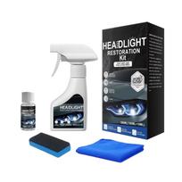Car Headlight Polishing & Maintenance Kit - Easy Gloss and Renovation Solution black
